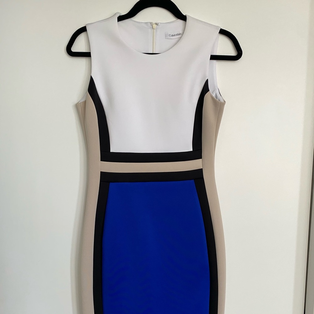 SOLD Calvin Klein Color Block Dress